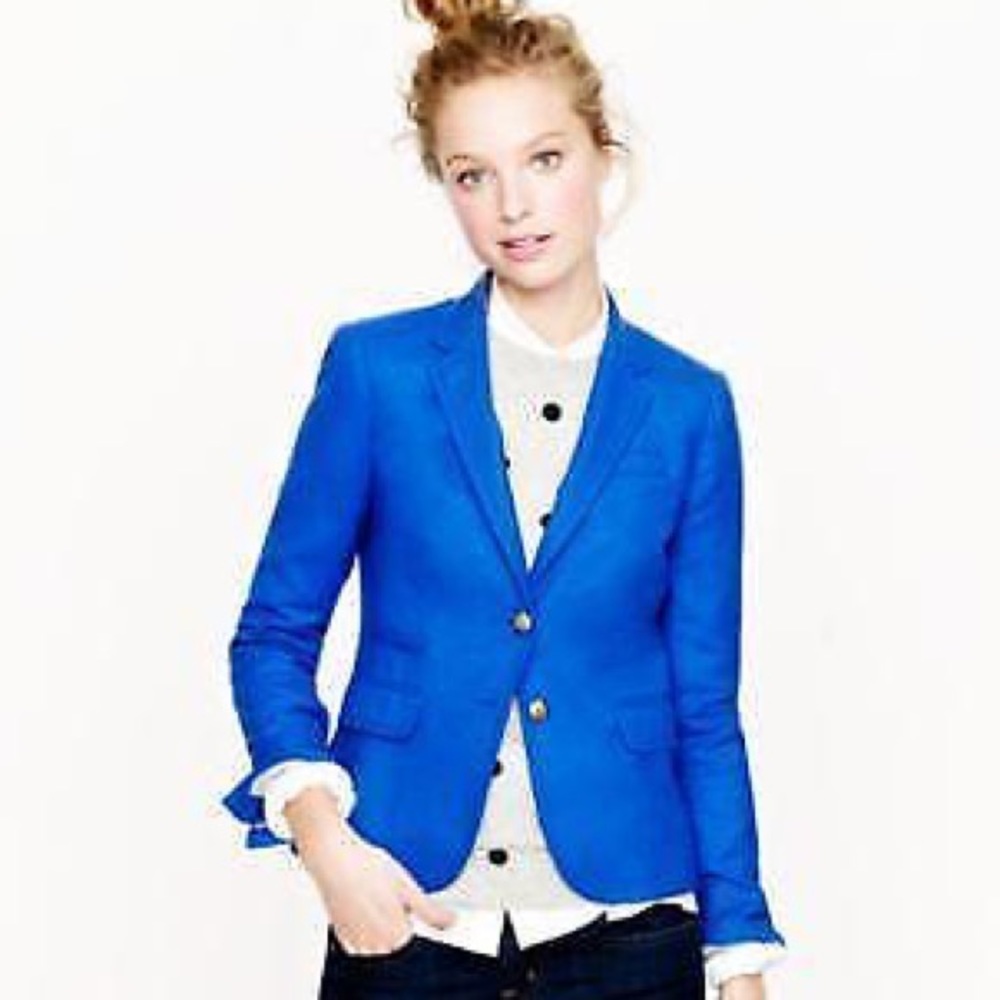 J. Crew Schoolboy Blazer Cobalt Blue 2P